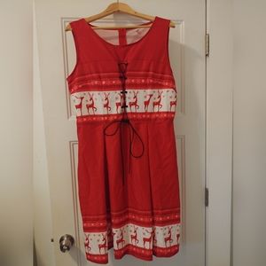 Christmas reindeer party dress
